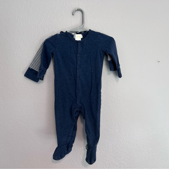 Bloomie’s Baby Two Zipper Navy Footies - Picture 4 of 5